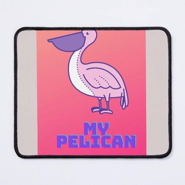 Item preview, My Pelican in Pinkish background with Big Beaks  designed and sold by ThamaraiSelvi.