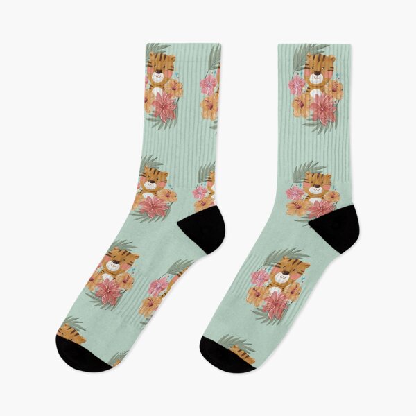Item preview, Tiger With Hibiscus Flower designed and sold by Yunipop.