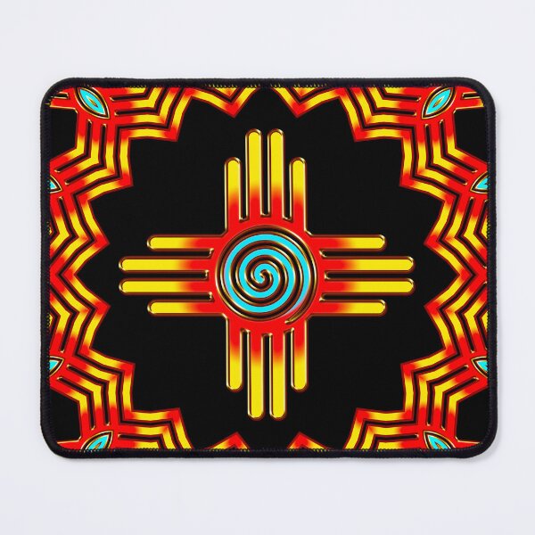 Item preview, Zia Sun, Symbol, Spiral, New Mexico, Flag designed and sold by nitty-gritty.