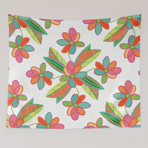 Item preview, Festive Floral Diamonds Light (pattern) designed and sold by PaisleyMcNoodle.