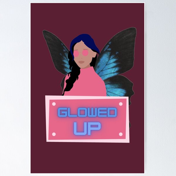Item preview, Glowed Up - Blue Butterfly Fairy Wings designed and sold by Quirkdom.
