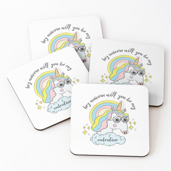 Item preview, ⭐⭐⭐⭐⭐4.9 - Hey UNICORN will you be my VALENTINE, a cute unicorn lovers shirt for celebrating the valentine with colors and flowers designed and sold by kind4you.