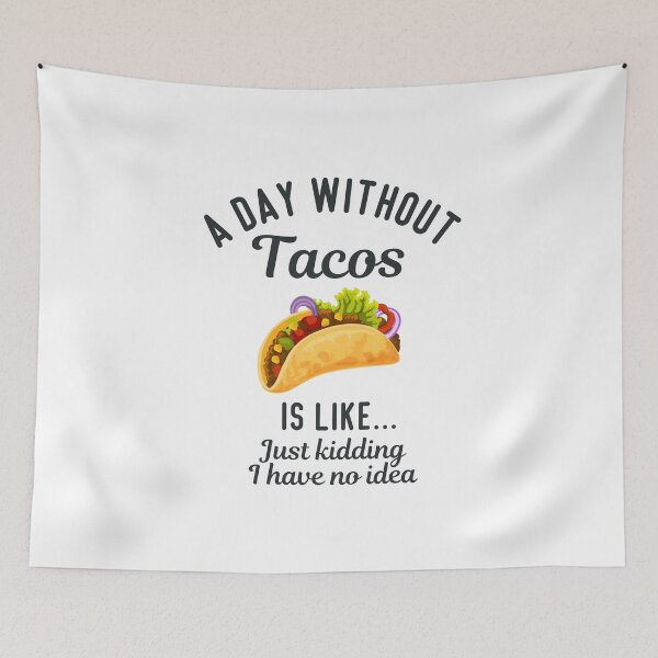 Item preview, Day Without Tacos Is Like. Just Kidding, I have No Idea T-shirt designed and sold by trendingatees.