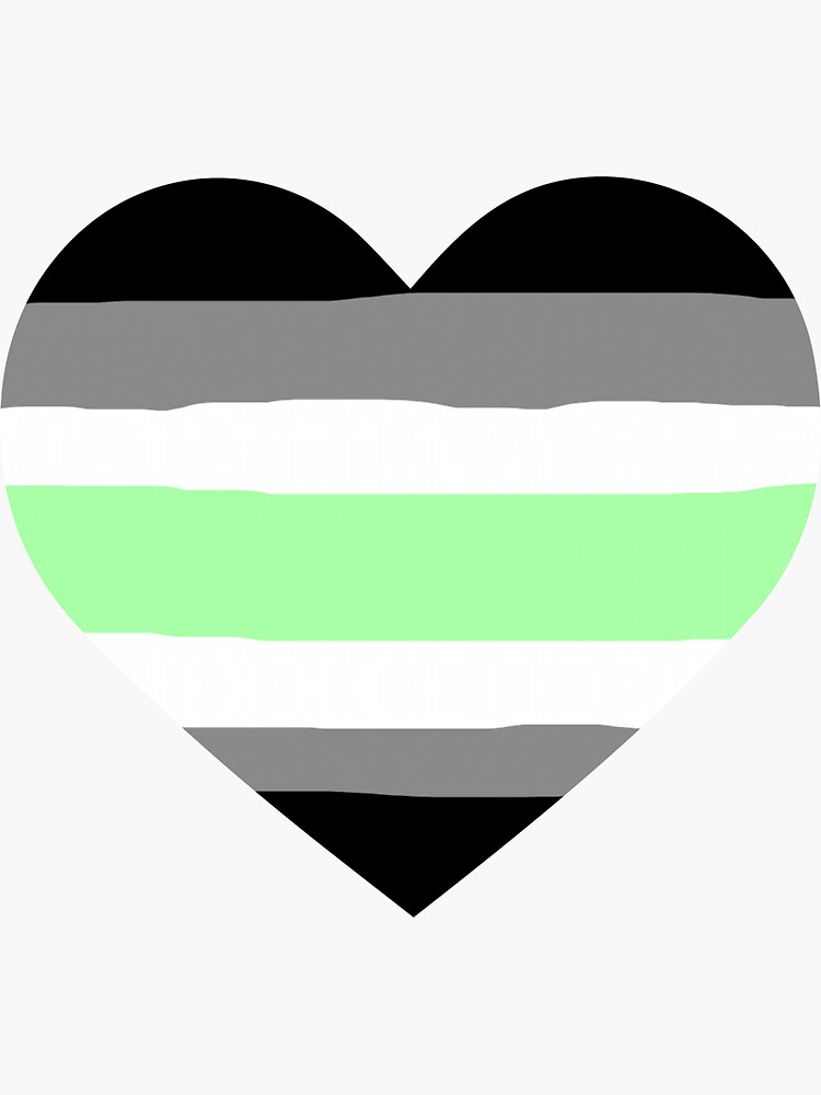 Agender Pride Flag Heart Sticker For Sale By Thekryomancer Redbubble 0740