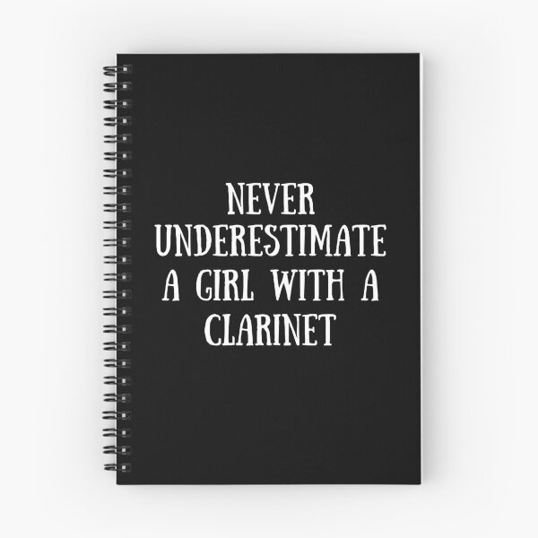 Item preview, Never Underestimate A Girl With A Clarinet For Clarinet Players And Music Lovers - Clarinet girl designed and sold by Funwithmusic.