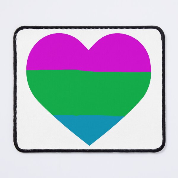 Item preview, Poly sexual Pride Flag Heart designed and sold by TheKryomancer.