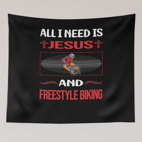 Item preview, Funny Jesus Freestyle Biking designed and sold by FifineCroteau.
