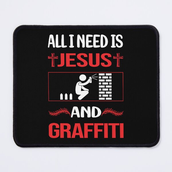 Item preview, Funny Jesus Graffiti designed and sold by FifineCroteau.