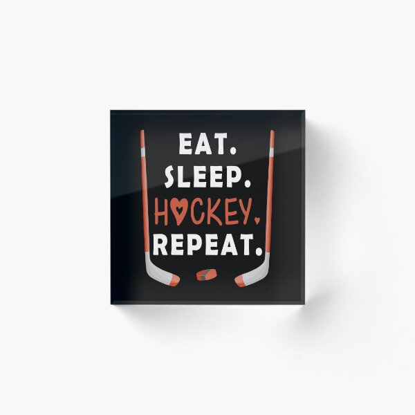 Item preview, Funny Ice Hockey Lovers quote, Eat Sleep Hockey Repeat gifts, Funny Ice Hockey saynig designed and sold by abdev.
