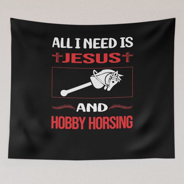 Item preview, Funny Jesus Hobby Horsing Horse Hobbyhorsing Hobbyhorse designed and sold by FifineCroteau.