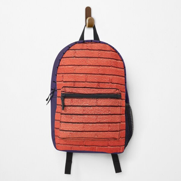 Item preview, Red and dark blue brick wall designed and sold by AlinaOz.