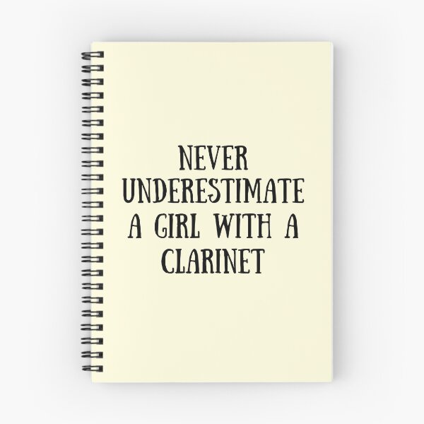 Item preview, Never Underestimate A Girl With A Clarinet For Clarinet Players And Music Lovers - Clarinet girl designed and sold by Funwithmusic.