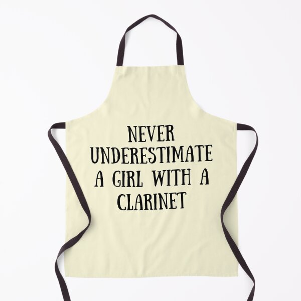 Item preview, Never Underestimate A Girl With A Clarinet For Clarinet Players And Music Lovers - Clarinet girl designed and sold by Funwithmusic.