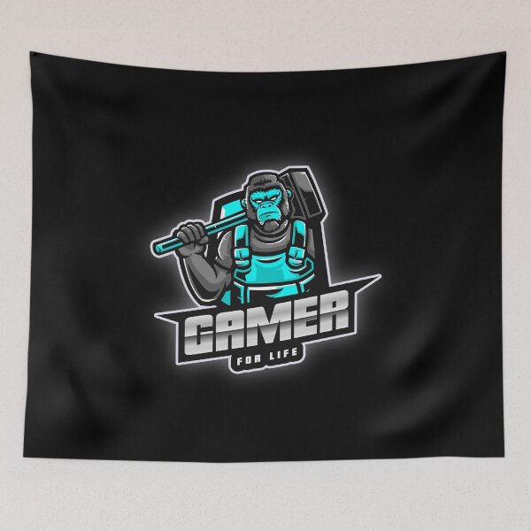 Item preview, Gamer for Life with Blacksmith Ape designed and sold by PRIVARSHU.