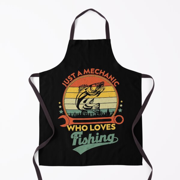 Item preview, Just A Mechanic Who Loves Fishing, Funny Colorful Fishing Lovers designed and sold by NiceTees2021.