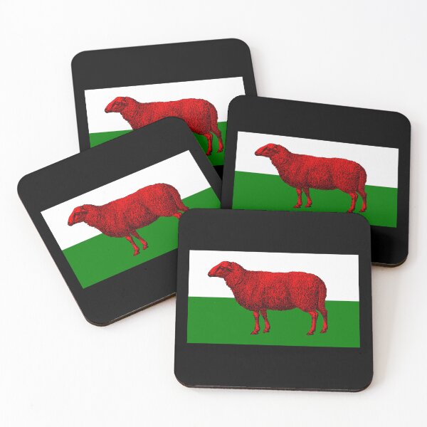 Item preview, Funny Wales Welsh Sheep Flag designed and sold by juvajay.