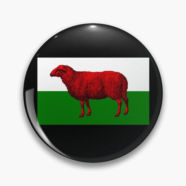 Item preview, Funny Wales Welsh Sheep Flag designed and sold by juvajay.