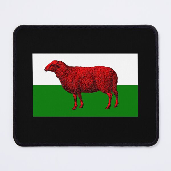 Item preview, Funny Wales Welsh Sheep Flag designed and sold by juvajay.