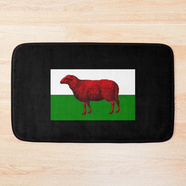 Item preview, Funny Wales Welsh Sheep Flag designed and sold by juvajay.