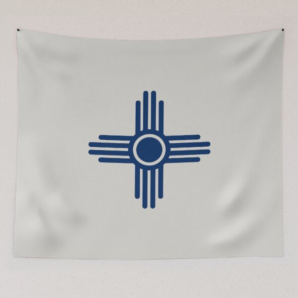 Item preview, Zia Sun, Symbol, New Mexico, Flag designed and sold by nitty-gritty.