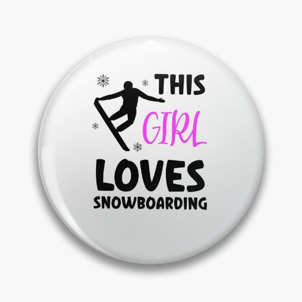 Item preview, This Girl Loves Snowboarding, Snowboarding Girl designed and sold by SportyDogShop.