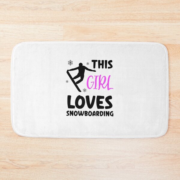Item preview, This Girl Loves Snowboarding, Snowboarding Girl designed and sold by SportyDogShop.