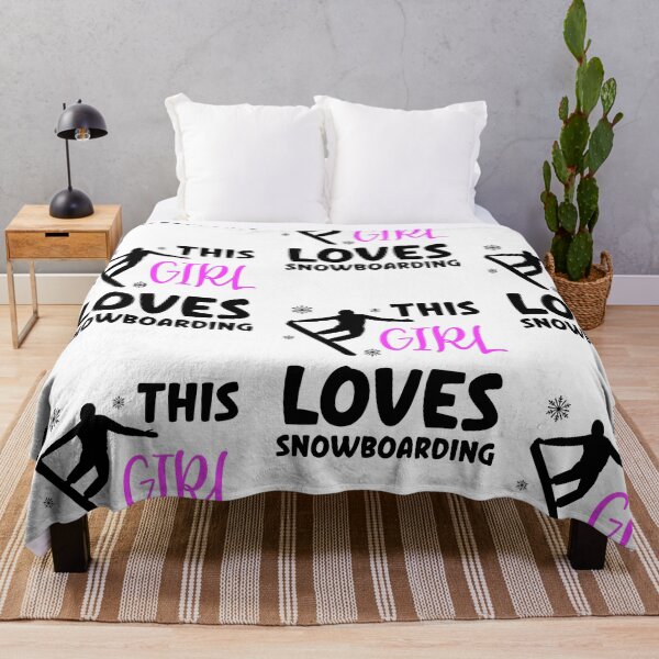 Item preview, This Girl Loves Snowboarding, Snowboarding Girl designed and sold by SportyDogShop.