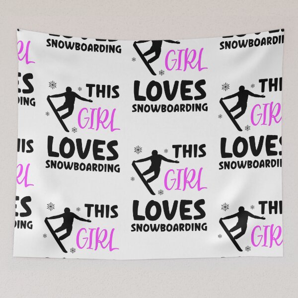 Item preview, This Girl Loves Snowboarding, Snowboarding Girl designed and sold by SportyDogShop.