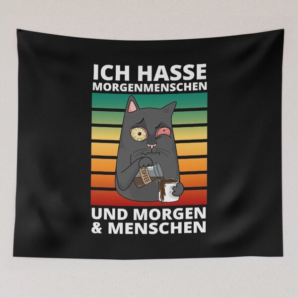 Item preview, Ich Hasse Morgenmenschen Und Morgen & Menschen designed and sold by DAFIN.