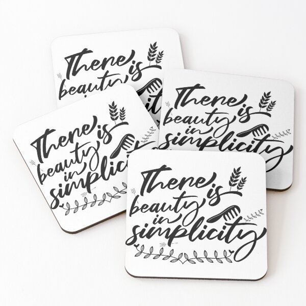 Item preview, There is Beauty in Simplicity Quote Collection Black Version  designed and sold by NasMansouri.
