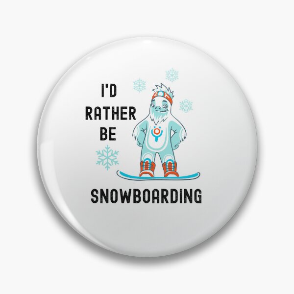 Item preview, Id Rather Be Snowboarding, Snowboarding Fan designed and sold by SportyDogShop.