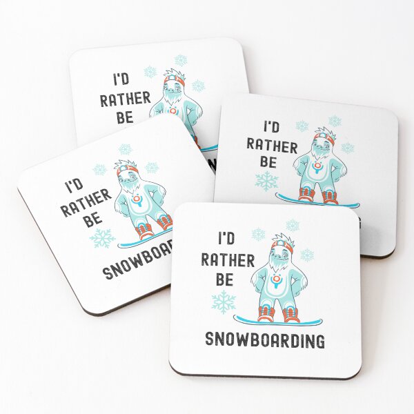 Item preview, Id Rather Be Snowboarding, Snowboarding Fan designed and sold by SportyDogShop.