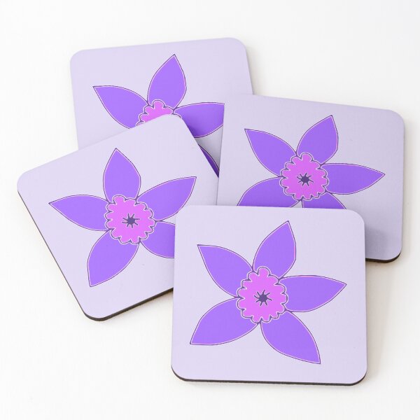 Item preview, Single purple flower designed and sold by SketchZeit.