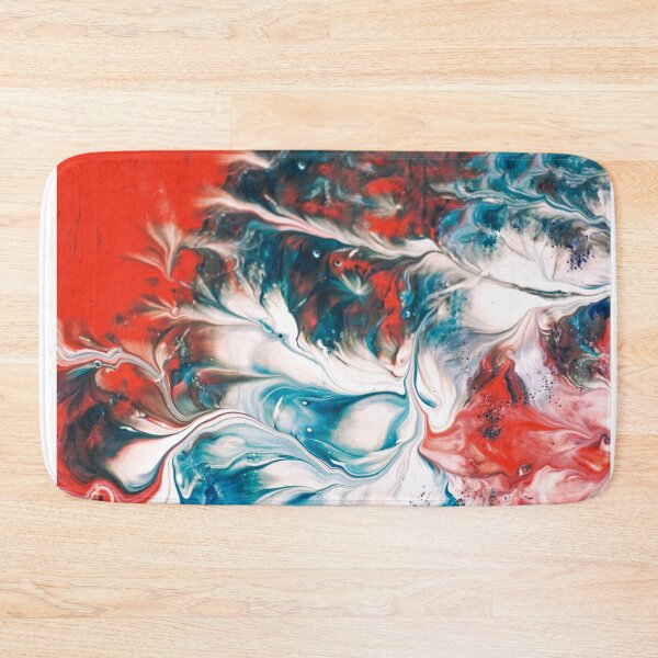 Item preview, Peinture Abstraite Rouge Blanc Et Bleu designed and sold by CAT-LUVERS.