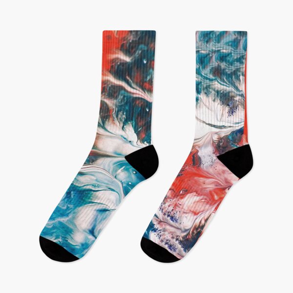 Item preview, Peinture Abstraite Rouge Blanc Et Bleu designed and sold by CAT-LUVERS.