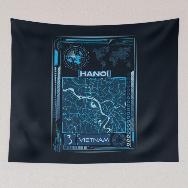 Item preview, HANOI MAP VIETNAM designed and sold by hatimelhag.