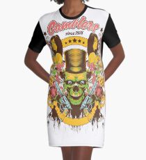 Cool skeleton skull Graphic T-Shirt Dress