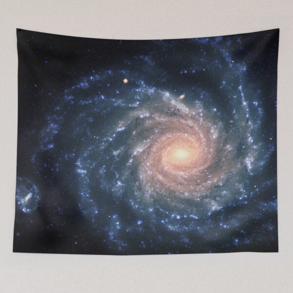 Item preview, Spiral galaxy NGC 1232 and its satellite NGC 1232A (constellation of Eridanus) designed and sold by Raureif.