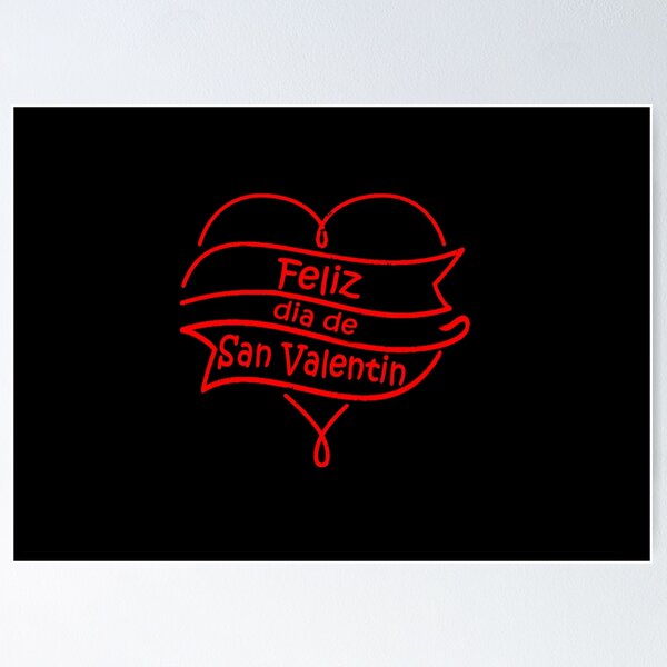 Vista previa del artículo con la obra «Camiseta de corazón Feliz Dia de San Valentin.», diseñado y vendido por SusySell.