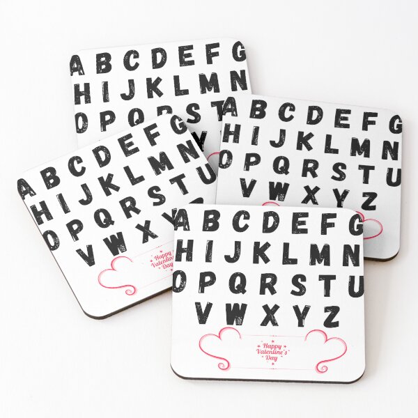 Item preview, i love you abc alphabet english teacher valentines day cute alphabet t-shirts designed and sold by openshoop.
