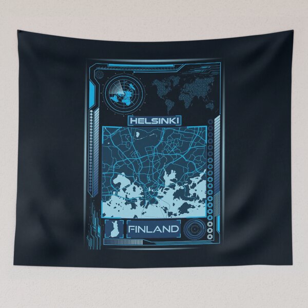 Item preview, HELSINKI MAP FINLAND designed and sold by hatimelhag.
