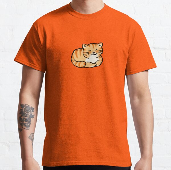 Sleeping orange & white pussy cat Classic T-Shirt