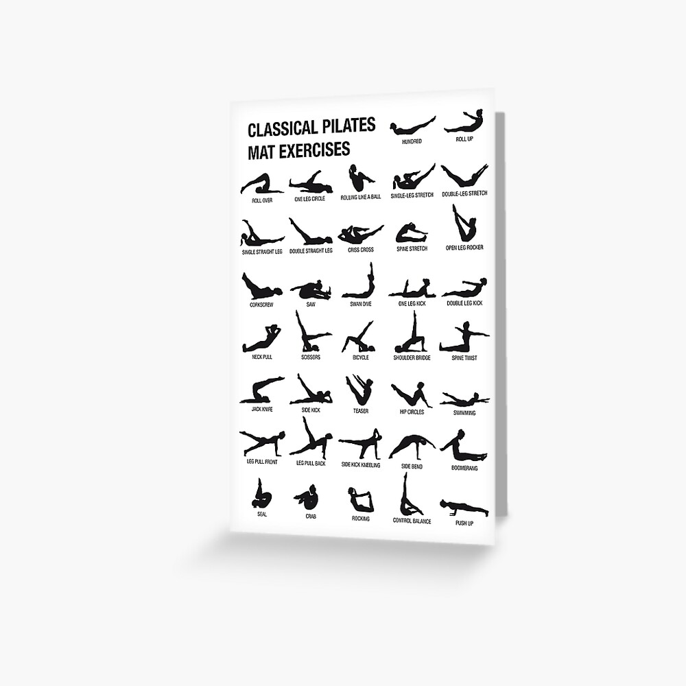 PILATES MAT Greeting Card for Sale by WArtdesign