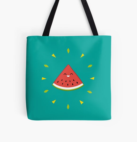 Shiny Watermelon Tote bag doublé