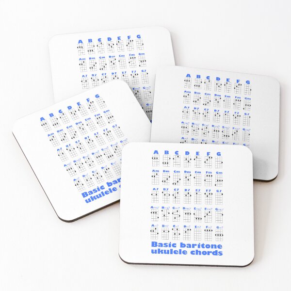 Item preview, Basic baritone ukulele chords designed and sold by Papermouse.