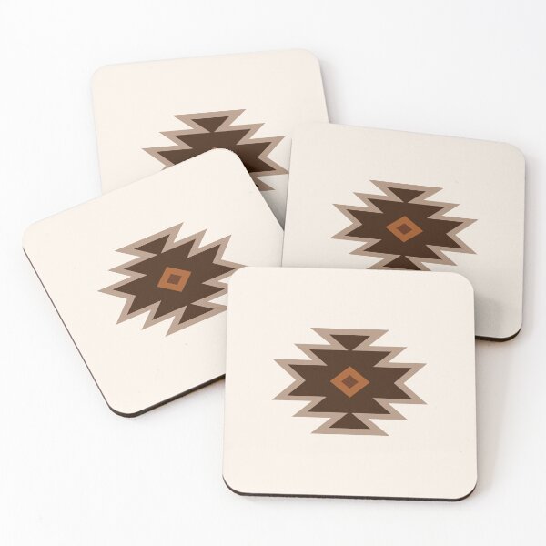 Item preview, Aztec Single Motif Art Browns Rust Cream designed and sold by NataliePaskell.