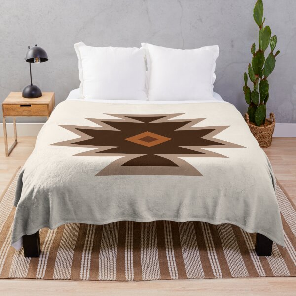 Item preview, Aztec Single Motif Art Browns Rust Cream designed and sold by NataliePaskell.