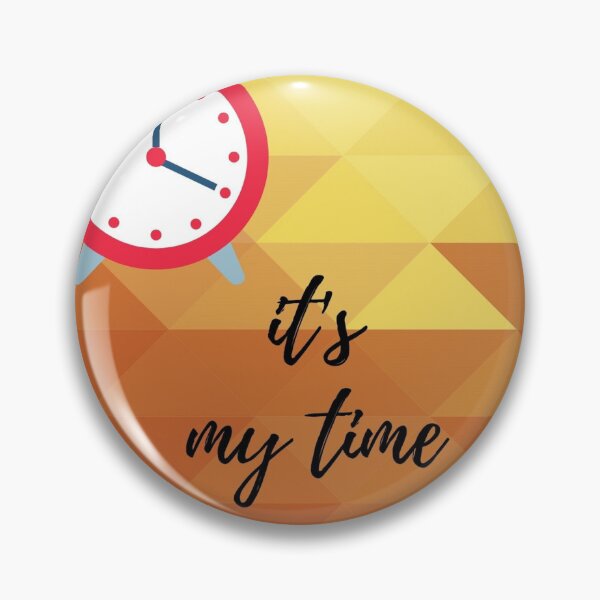 Item preview, Motivational Quote: It's my time with alarm clock  designed and sold by ThamaraiSelvi.