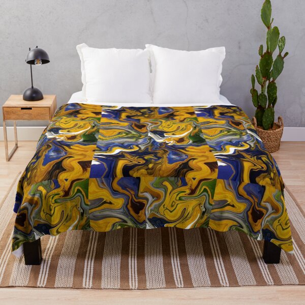 Item preview, Abstract Yellow and Blue Art designed and sold by lpdesigns2014.