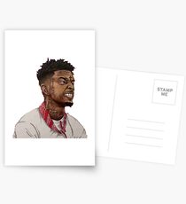 21 Savage Cartoon Postcards